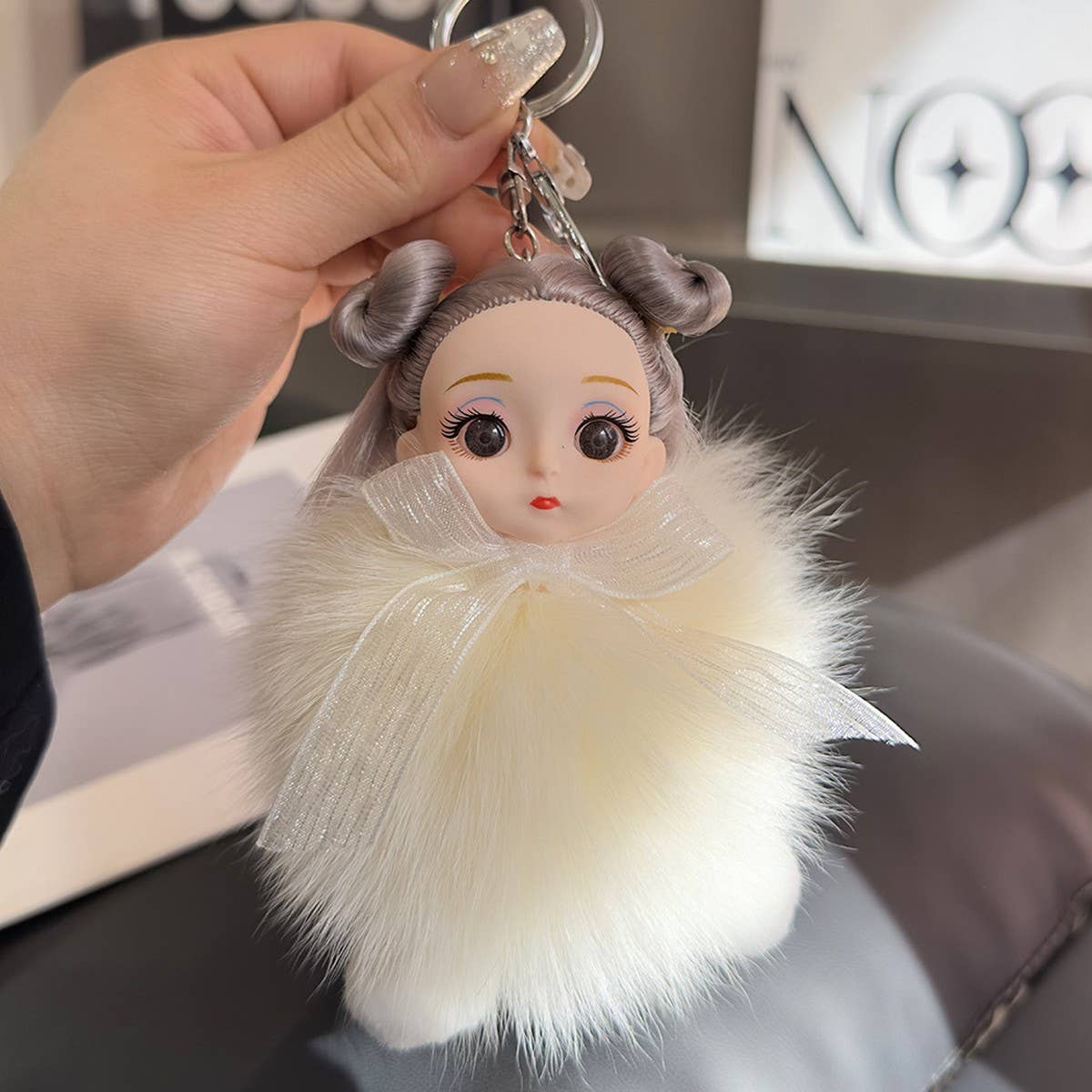 CUTE PRINCESS DOLL CAR KEYCHAIN BAG PENDANT