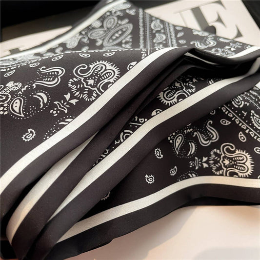 THIN FASHIONABLE AND VERSATILE SILK HEAD SCARF