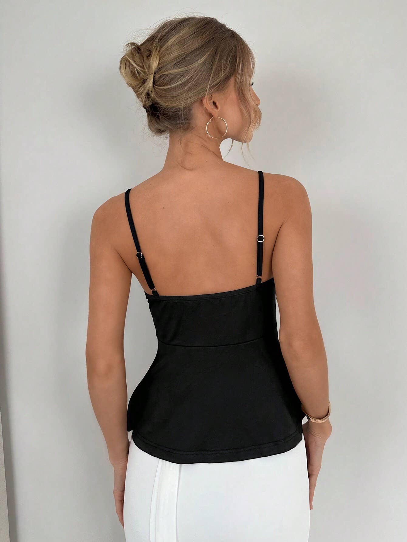 SEXY CAMISOLE VEST STRAP SLIM-FIT TOP OVER