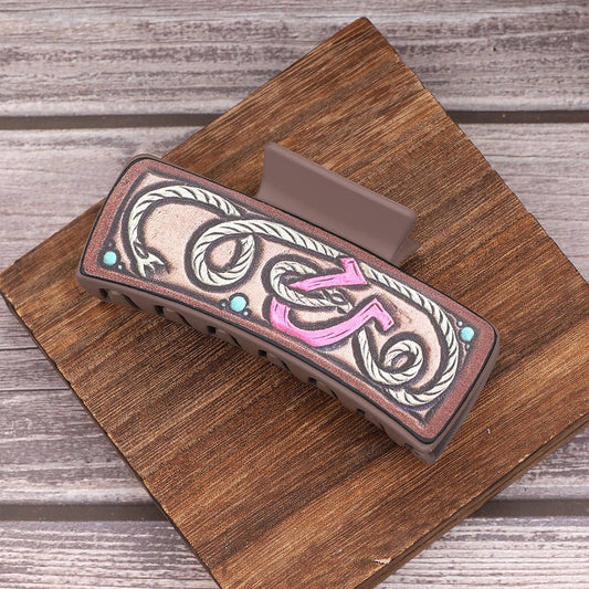 Western Cactus Sunflower Hair Claw - Cowgirl Style