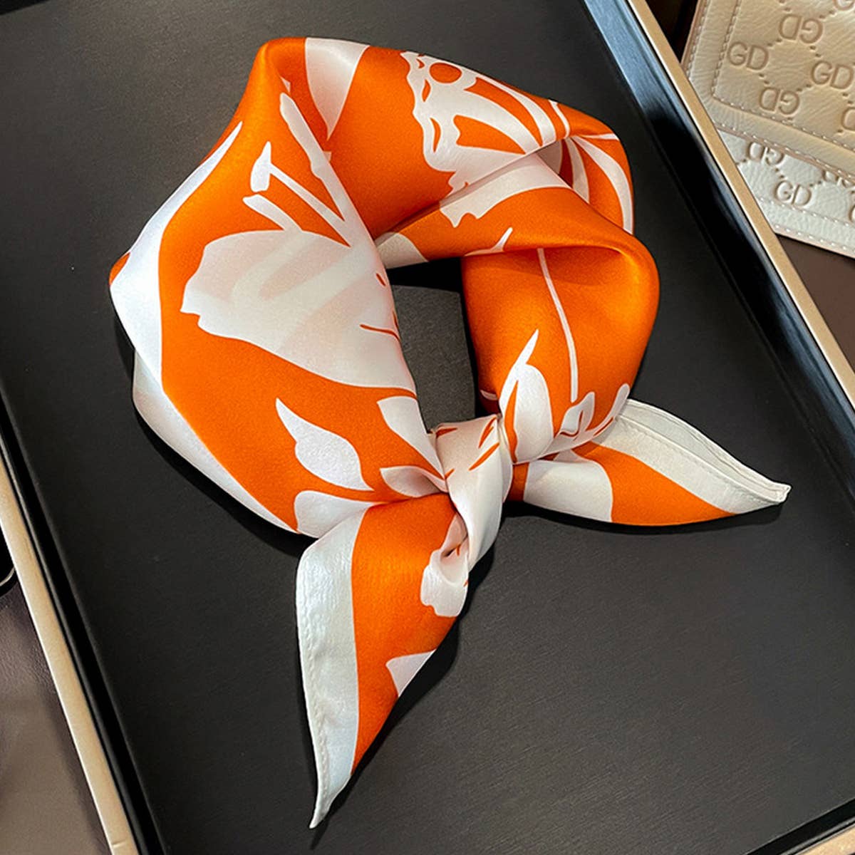 Floral Scarf for Women, Elegant Gift Square Wrap