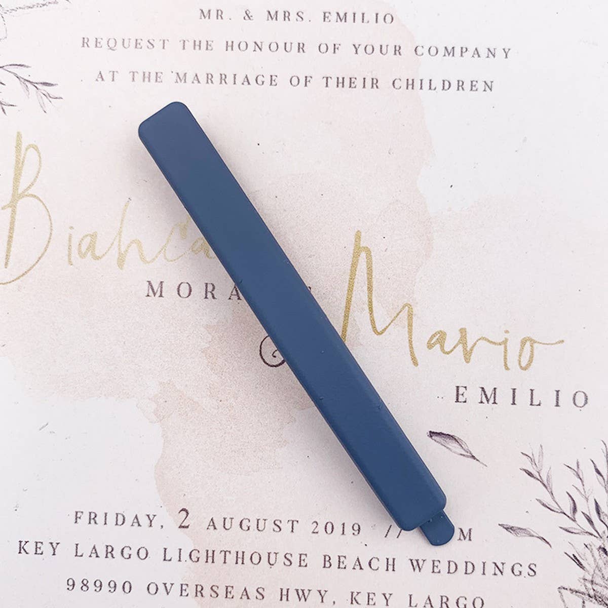 MORANDI COLOR MATTE HAIR CLIP MINIMALIST_CWAHA2618