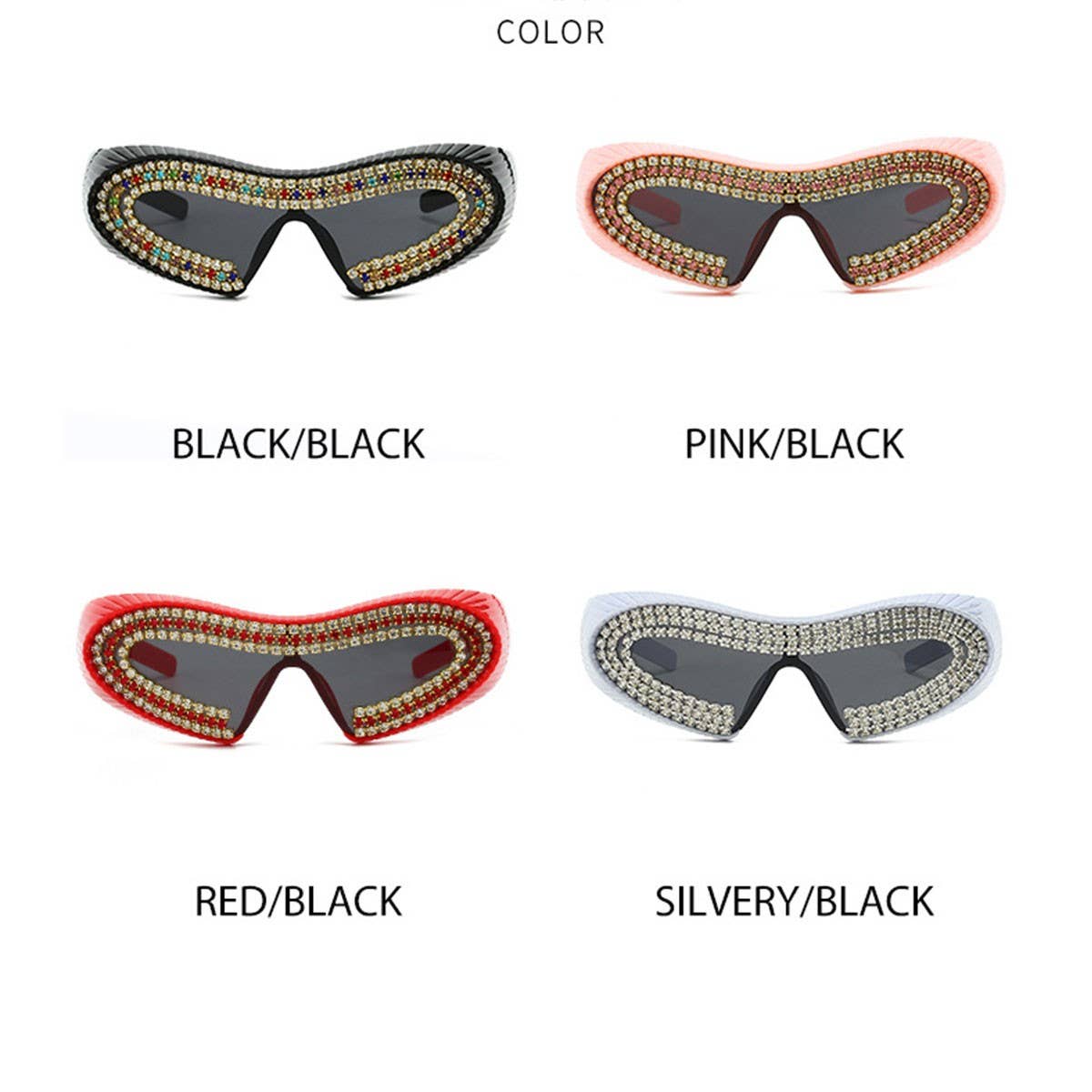 FUTURISTIC SMALL FRAME ONE-PIECE SUNGLASSES