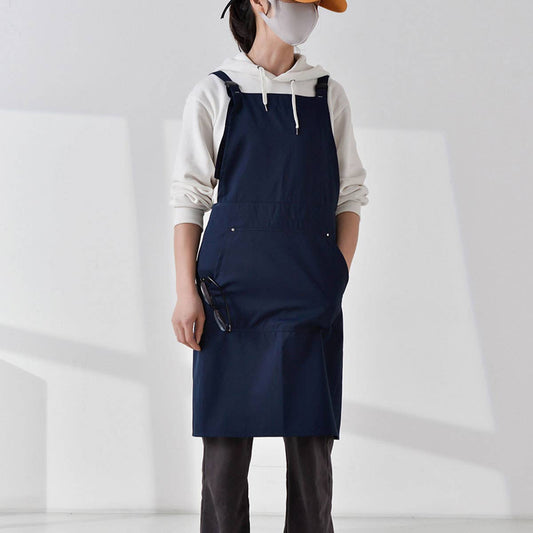 Linen solid color Aprons with pockets vintage