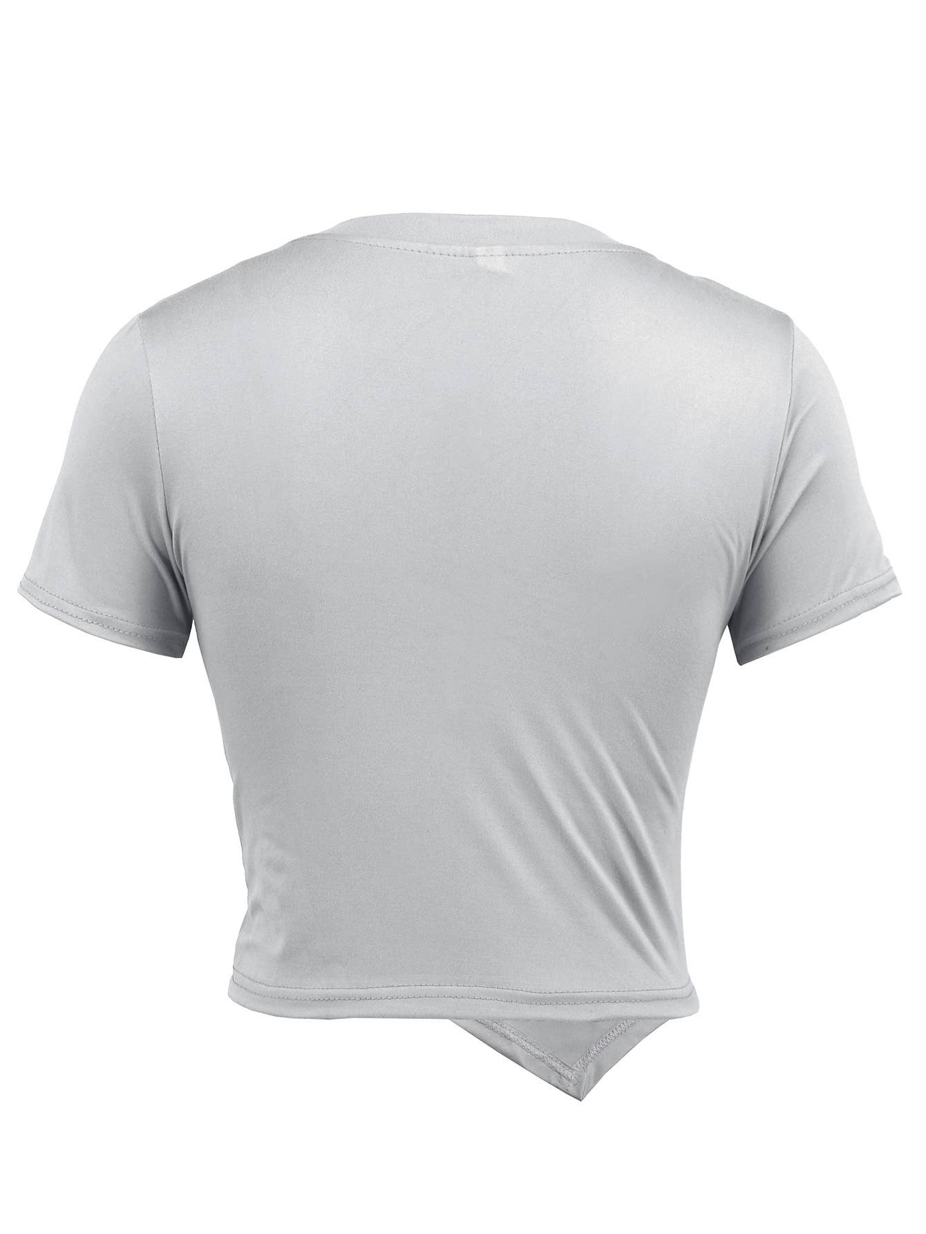 Knitted short-sleeved Casual, form-fitting,top