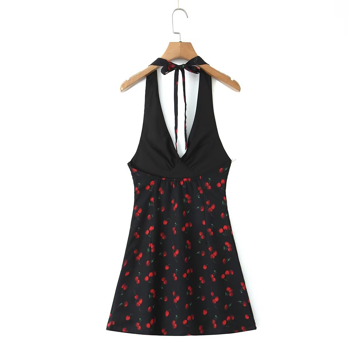 Women??¢s French Style Halter Backless Short Dress_CWDMD5819