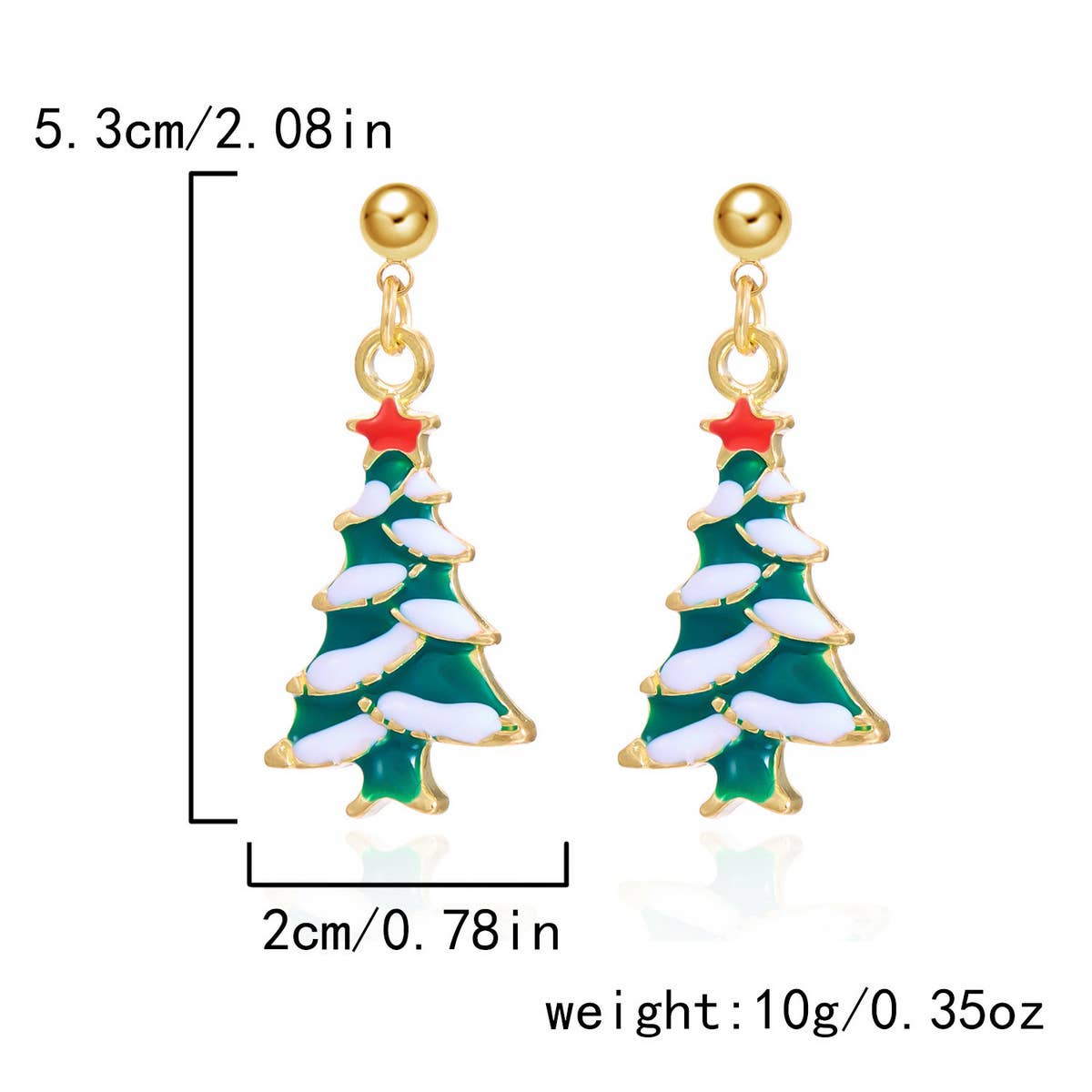 NEW CHRISTMAS BELL ASYMMETRICAL EARRINGS