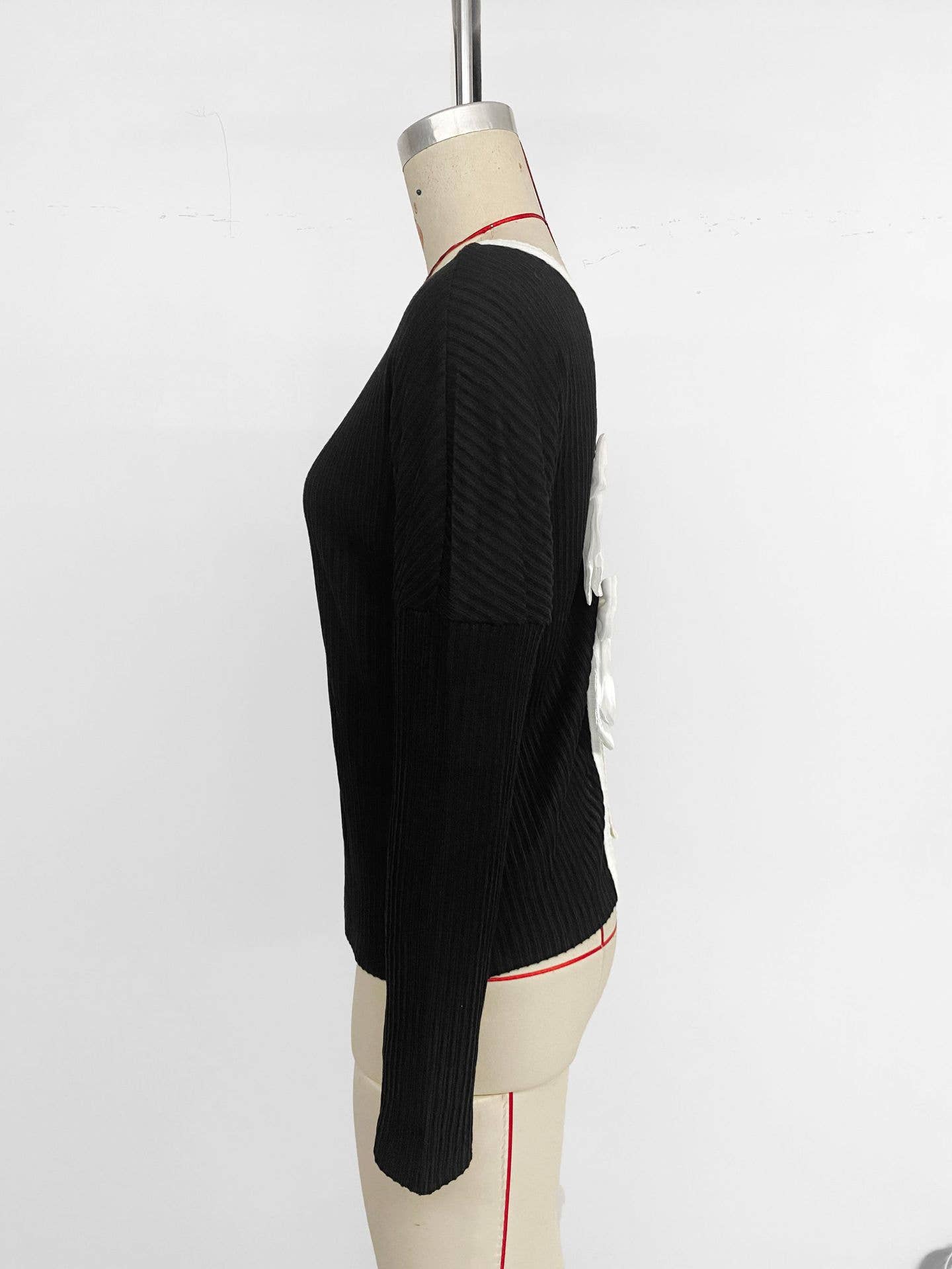 Sexy backless bow design T-shirt