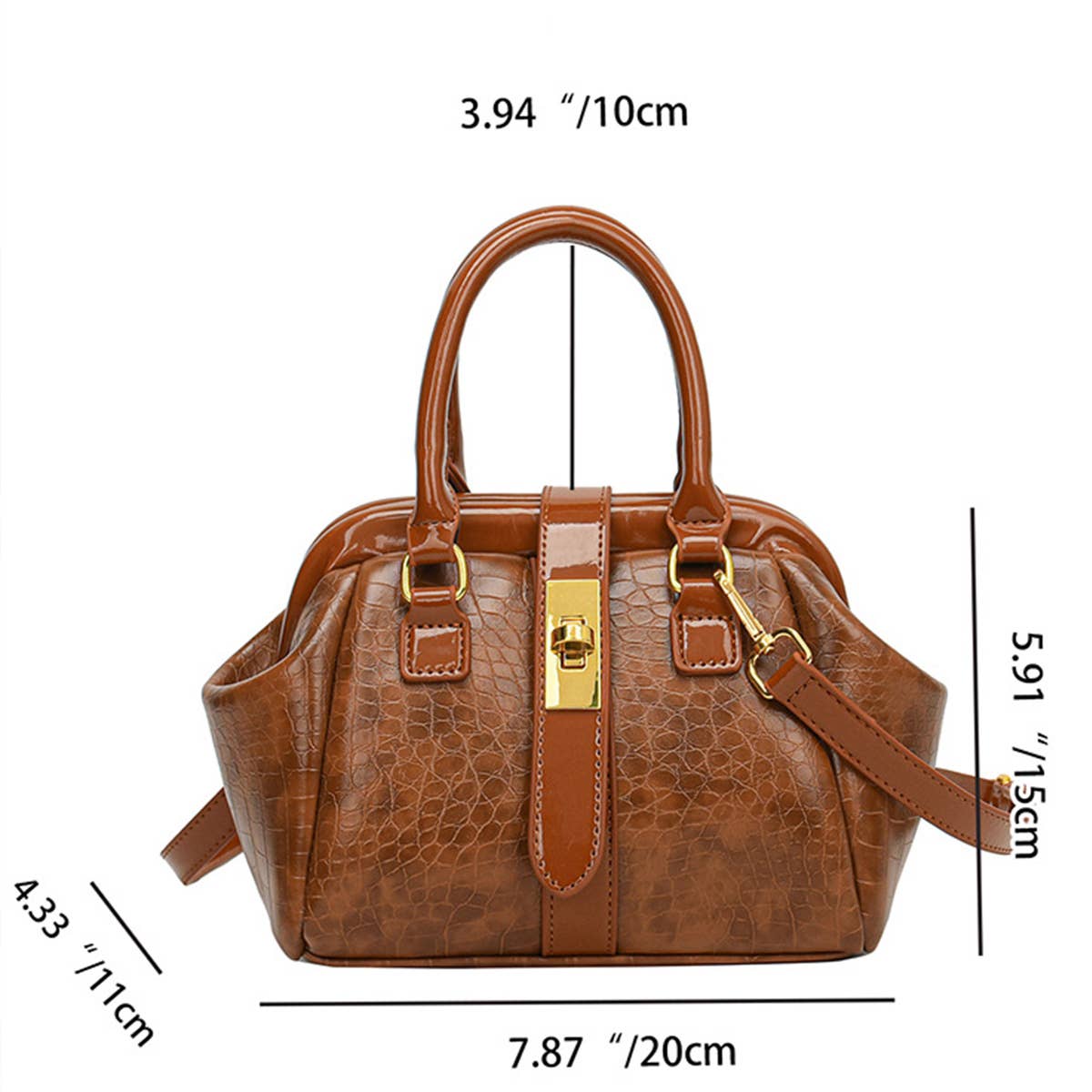 2024 NEW STONE PATTERN EXQUISITE SHOULDER BAG_CWAB3329