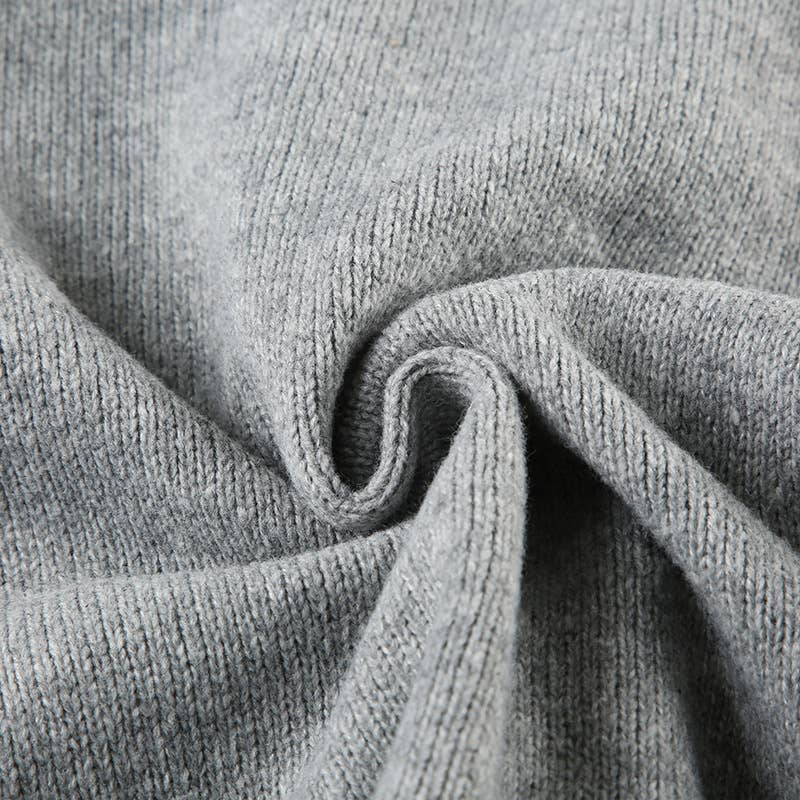 Girly Style Twist Solid Color Sweater