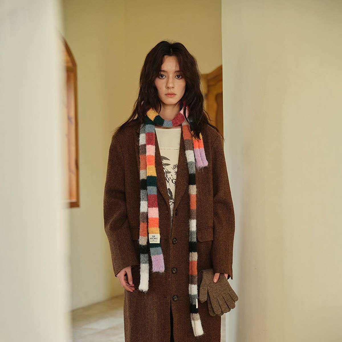 Colorblock Skinny Stripe Scarf ? Chic Summer Wrap