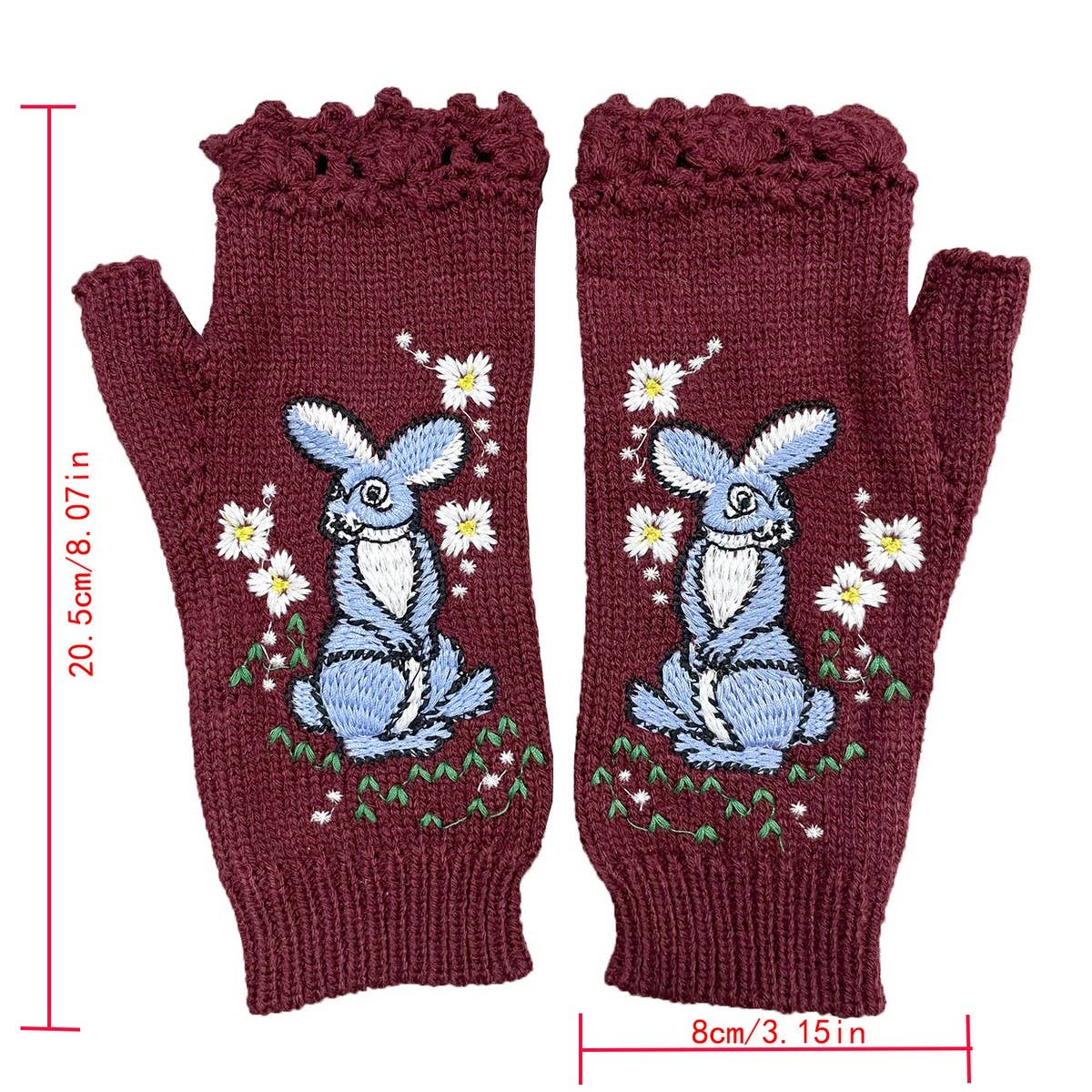 2024 NEW EMBROIDERED RABBIT HALF FINGER GLOVES_CWMM1669