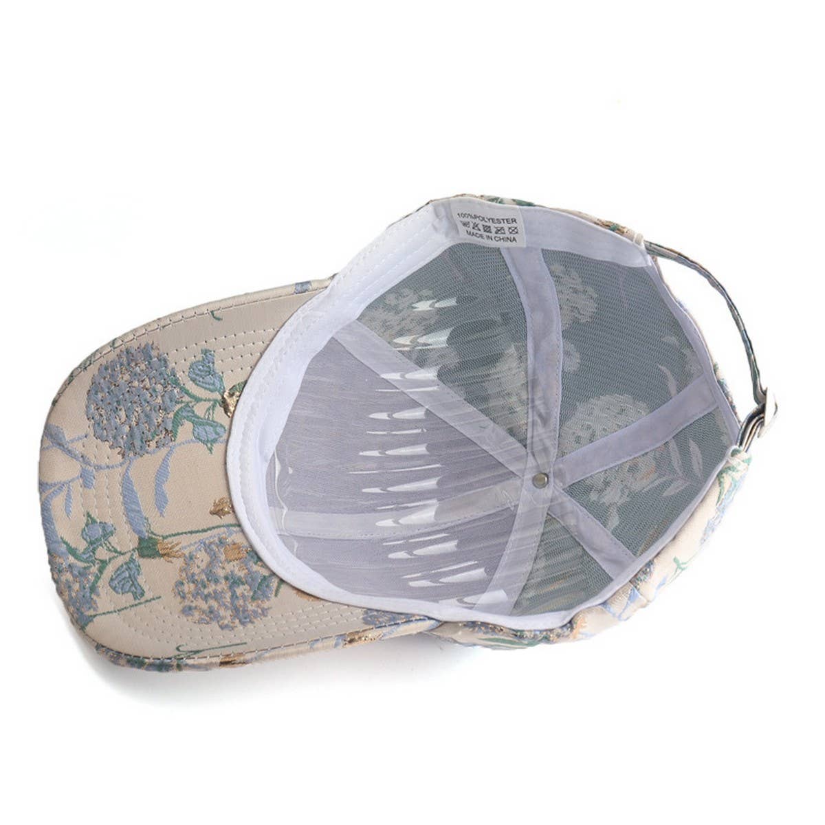 Blue, Red Dandelion Jacquard Baseball Cap Sun Hat_CWAH0991