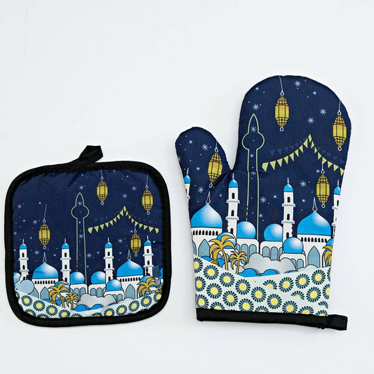 KITCHEN HEAT RESISTANT THICK ANTI-SCALDING GLOVES_CWMM1457