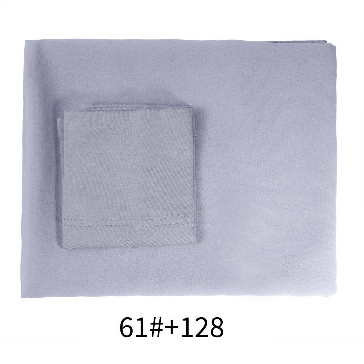 TWO-PIECE CHIFFON SHAWL AND HEADSCARF