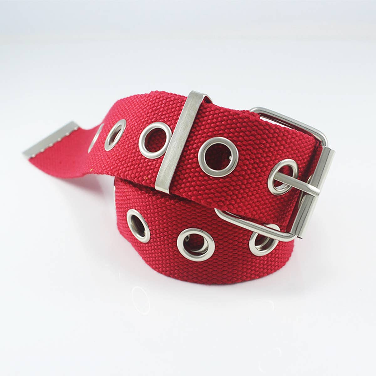 CWABE0953_CANVAS BELT WITH FULL HOLE EYELETS