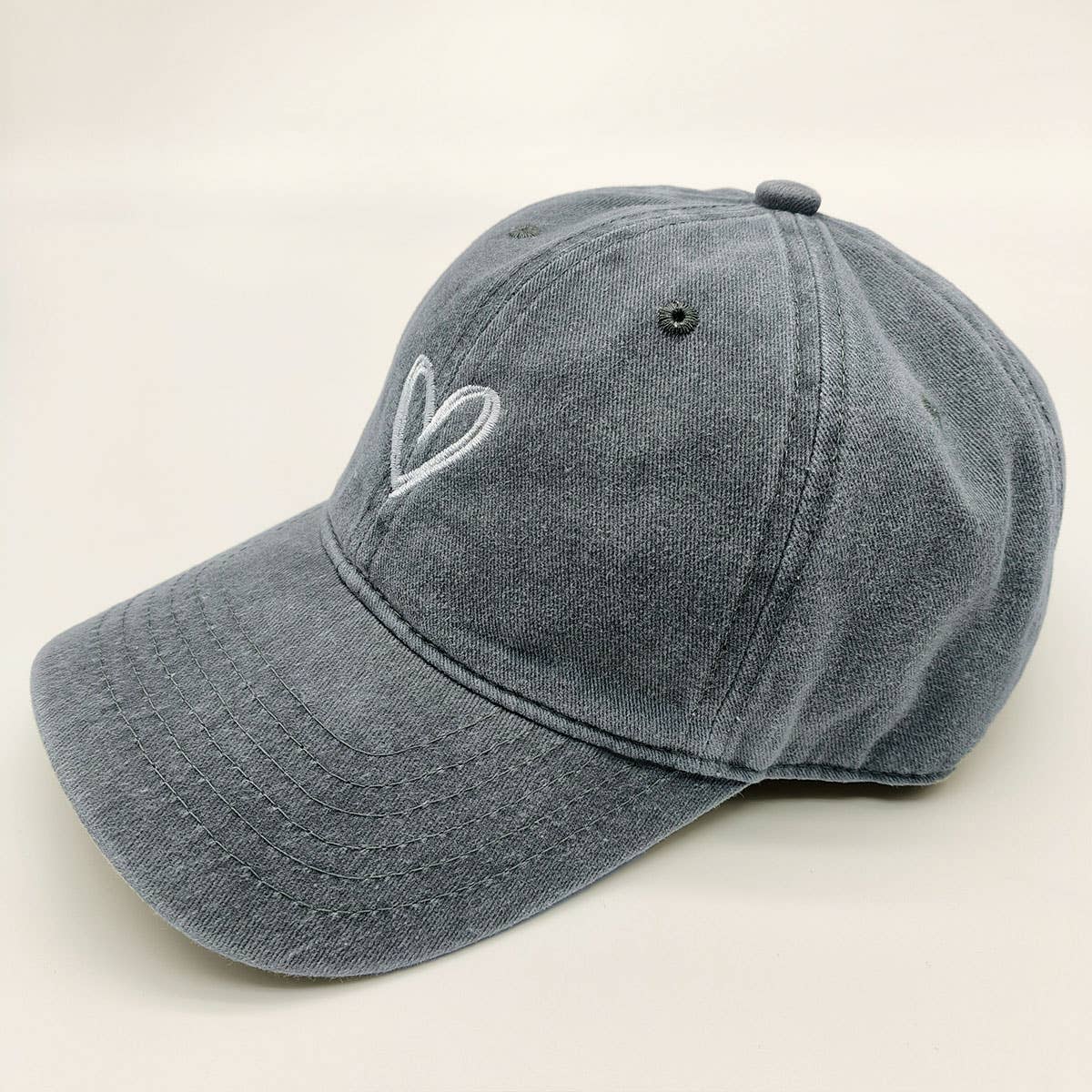 Spring Summer Wash Heart Baseball Cap, Sun Hat CWAH0012