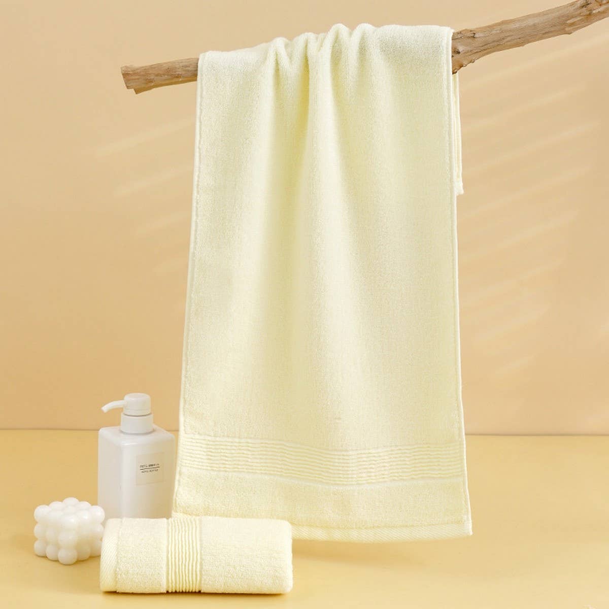 HOUSEHOLD SOLID COLOR THIN SOFT COTTON TOWEL