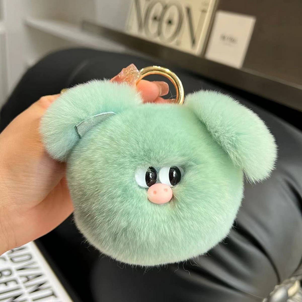 CUTE PIG PLUSH CAR KEYCHAIN BAG ACCESSORIES