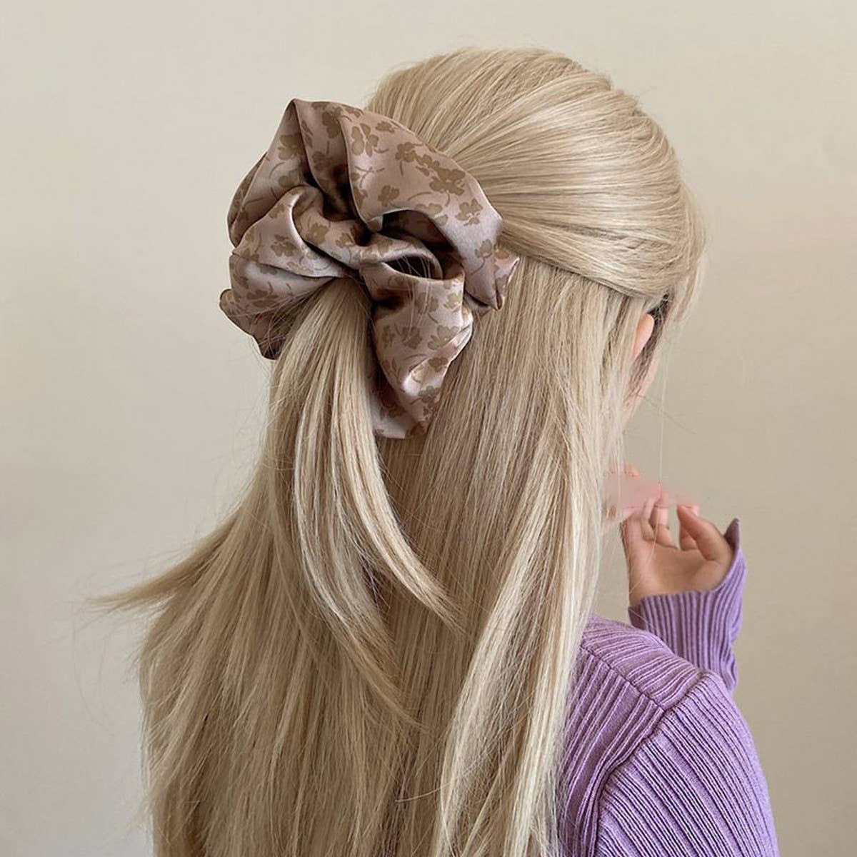 TEMPERAMENTAL SATIN PRINTEDHAIRBAND HAIRACCESSORIE