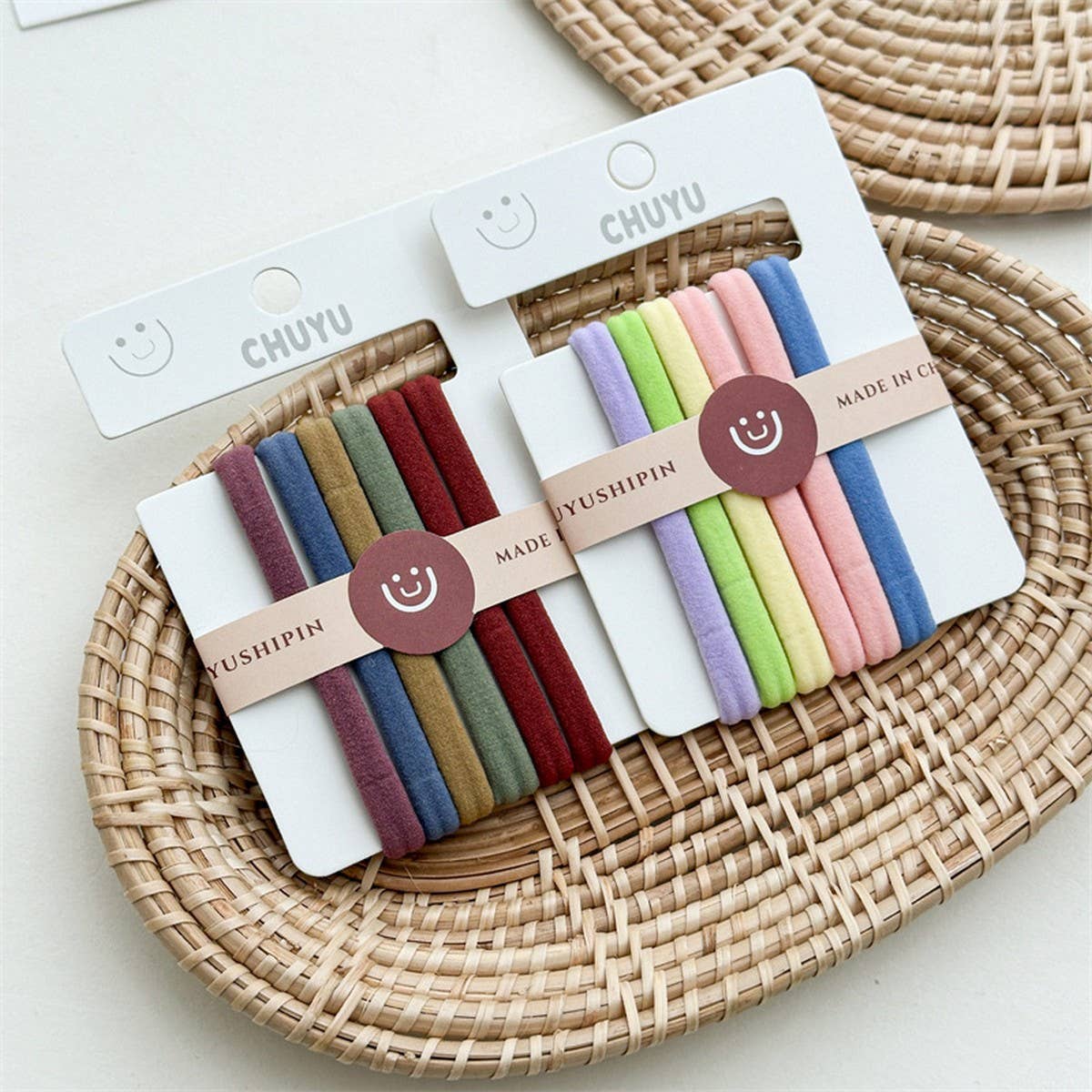 GIRLS' VERSATILE CANDY-COLORED TOWEL RING HAIRBAND