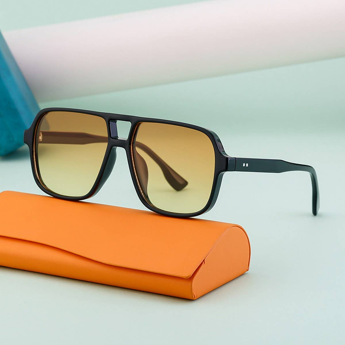 DOUBLE BRIDGE LARGE FRAME DRIVING SUNGLASSES