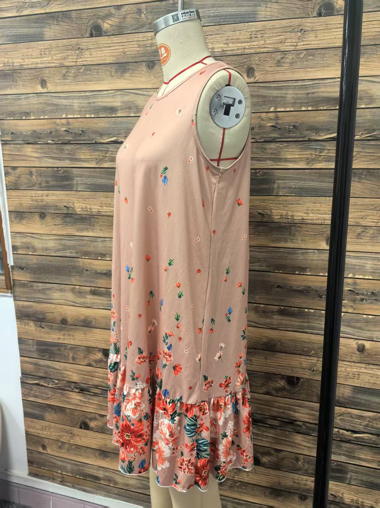 Loose and versatile short-sleeved short dress