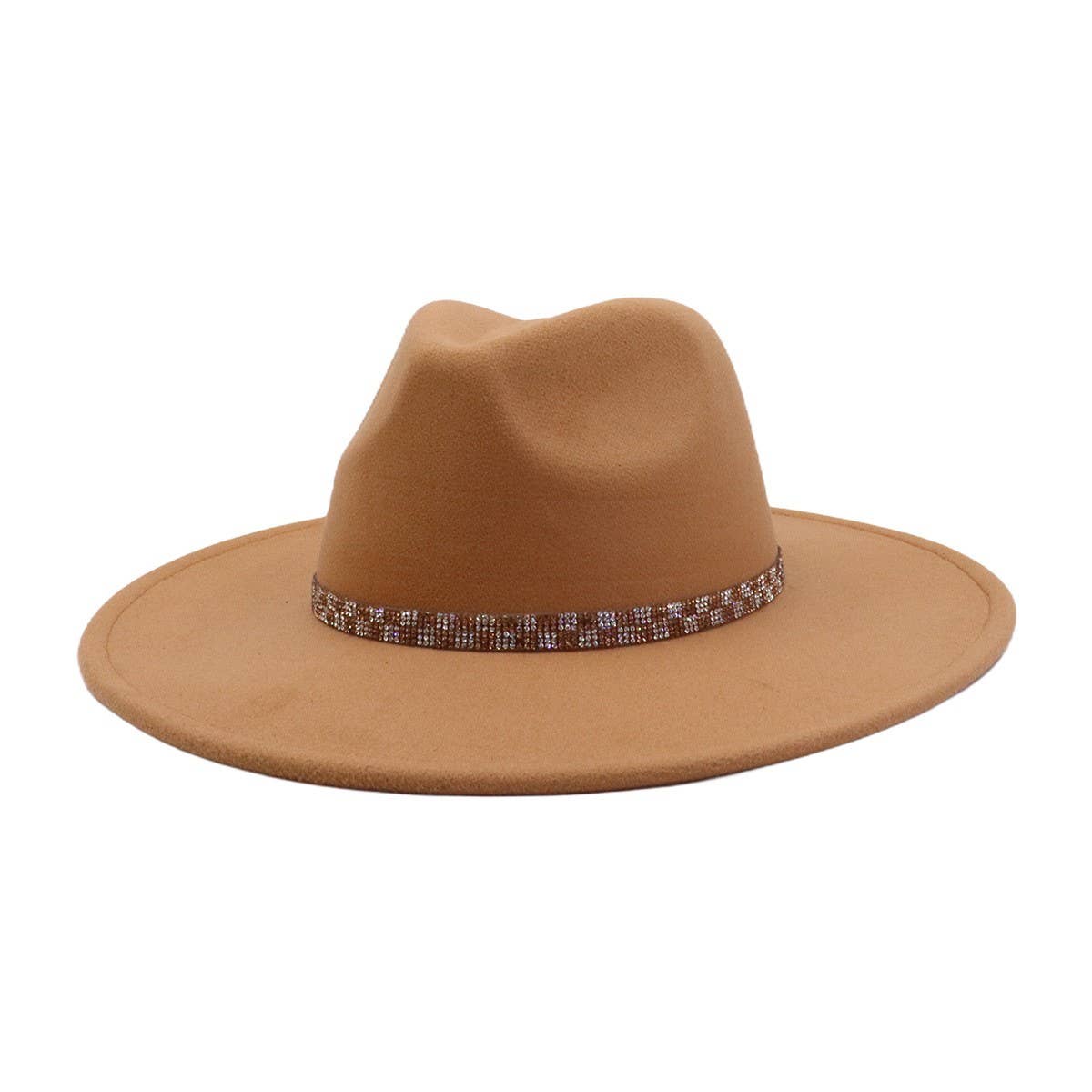 Ethnic Style Wool Blend Fedora Hat Men & Women_CWAH04379