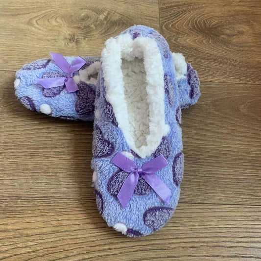 WOMEN'S  SOCKS HOME FLEECE FLOOR SOCK SLIPPERS