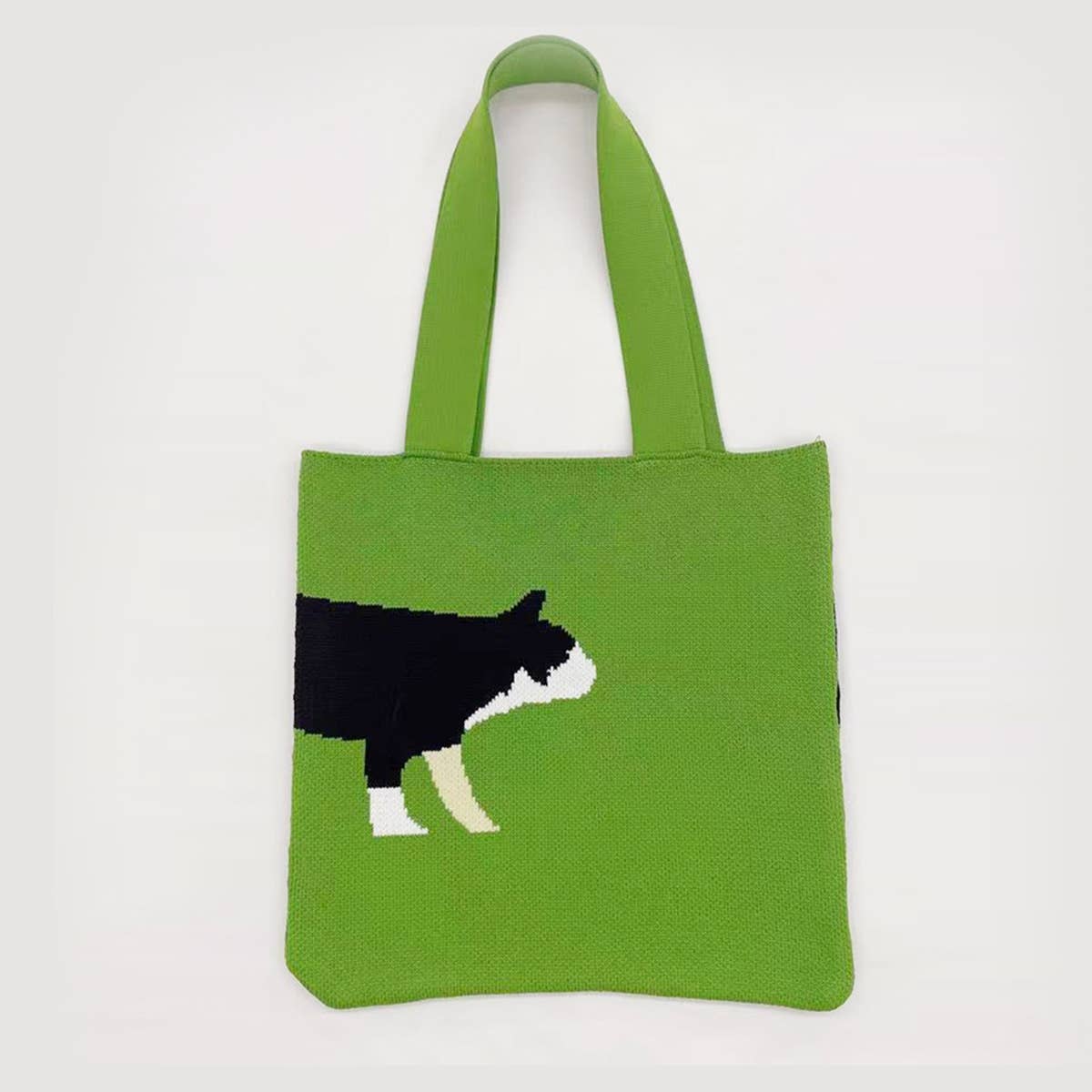 WOMEN LEISURE ANIMAL PATTERN KNITTED HANDBAG_CWAB0848