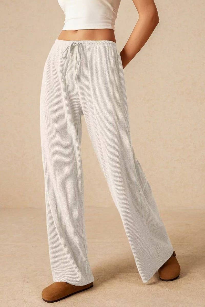 CWBLP01032_SOLID COLOR LOOSE HIGH WAIST WIDE LEG PANTS