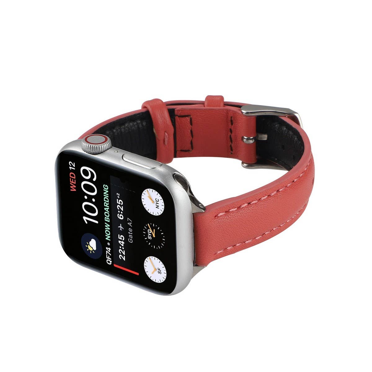 IWATCH9-1SE WOMEN'S APPLE WATCH8 SLIM LEATHER STRAP