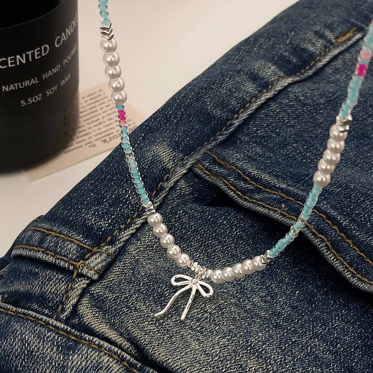 HIGH-END LUXURY BOW PENDANT NECKLACE FOR WOMEN