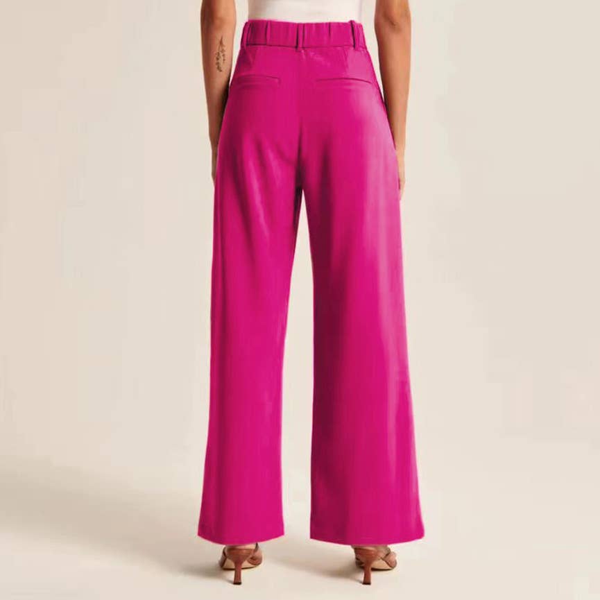 Slimming pockets high waist wide legs