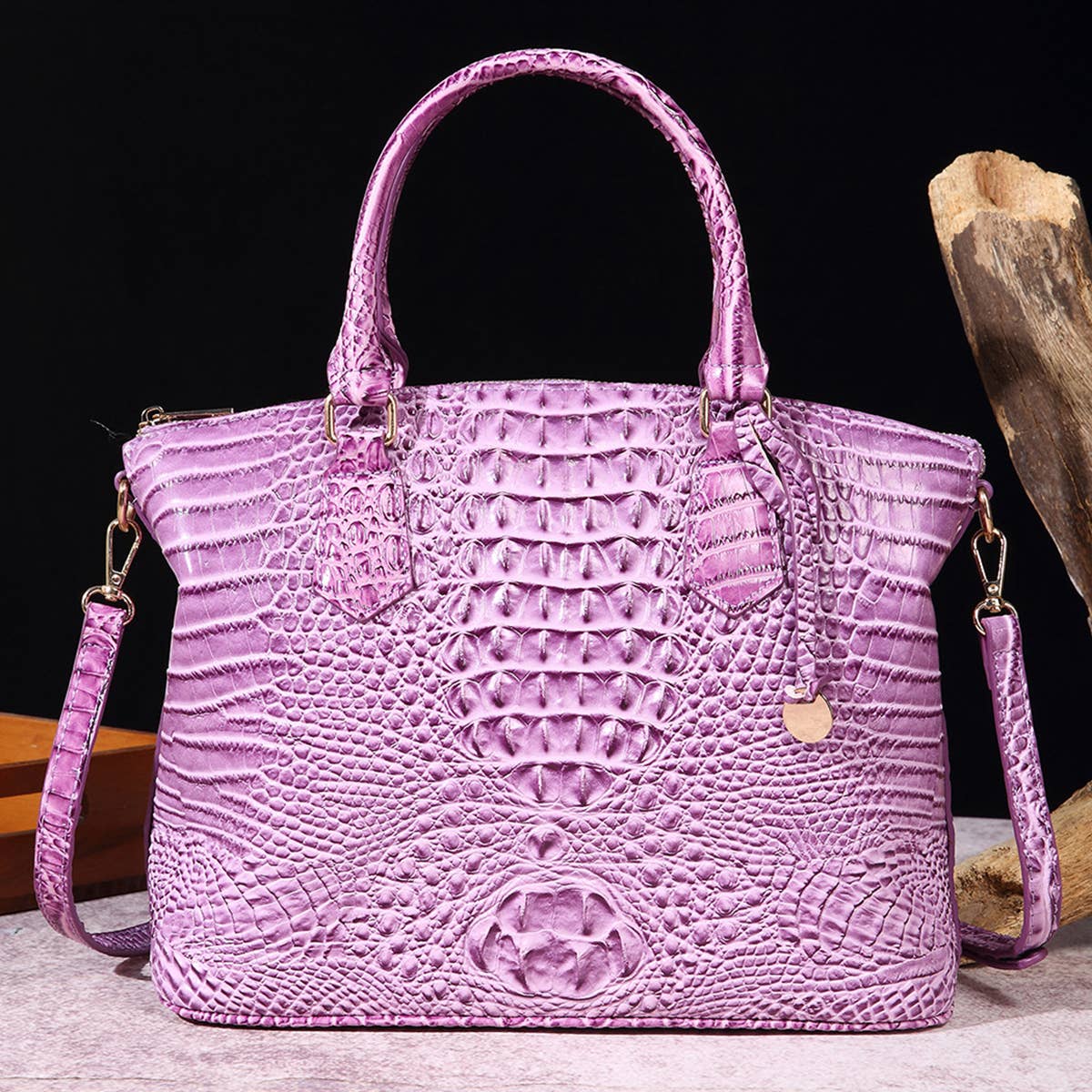 FASHION CROCODILE DESIGN HANDBAG SHELL BAG_CWAB0570