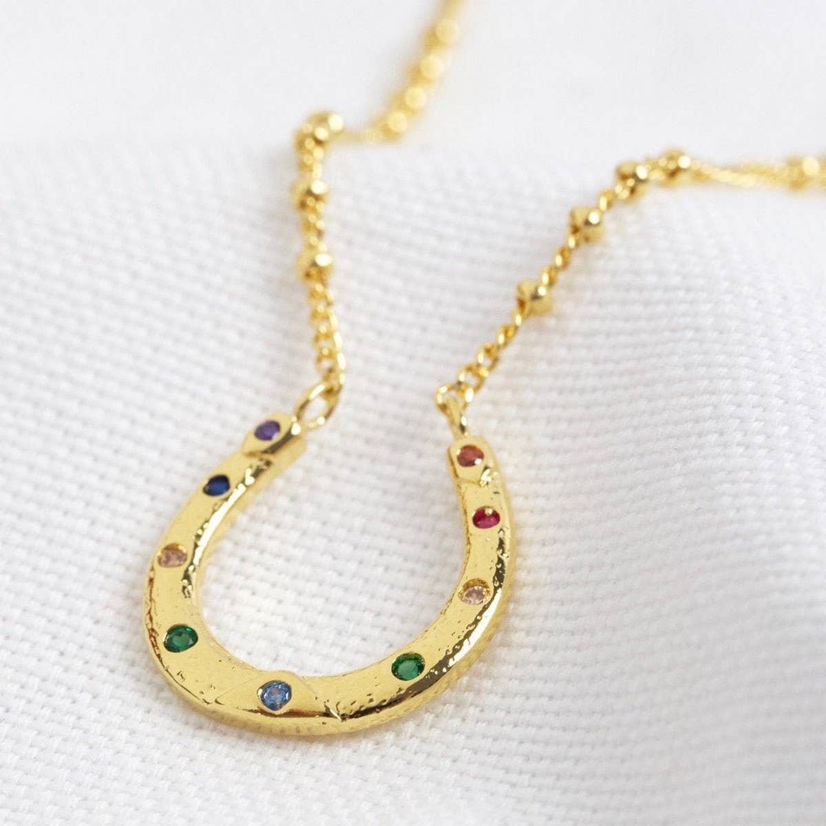Women's irregular horseshoe U-shaped necklace