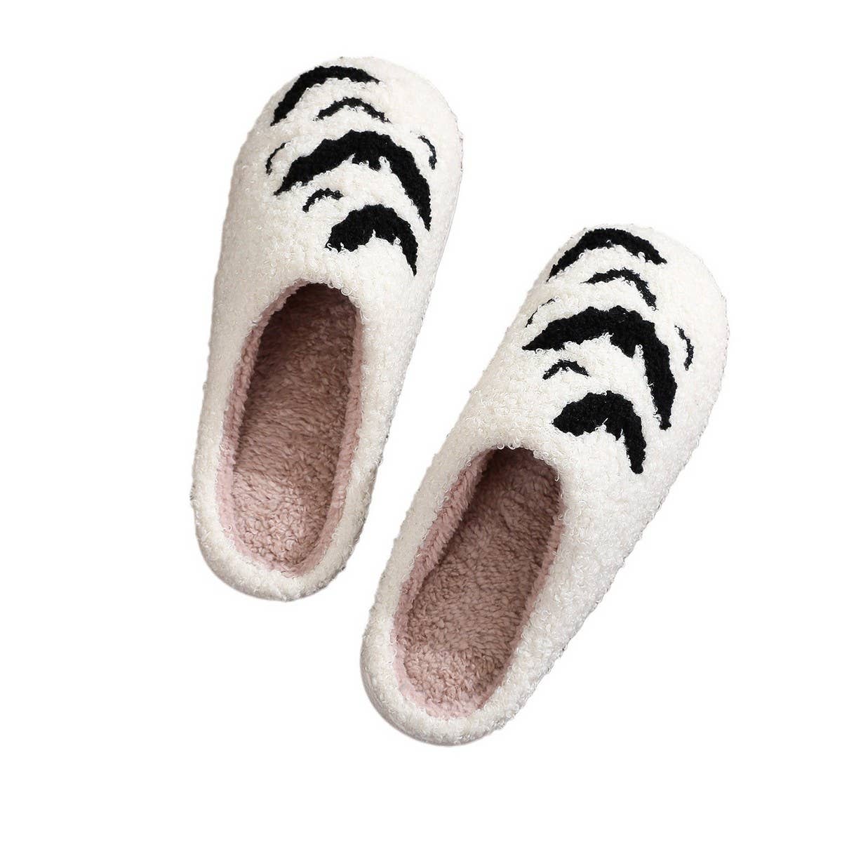 HALLOWEEN BAT EMBROIDERED COTTON SLIPPERS