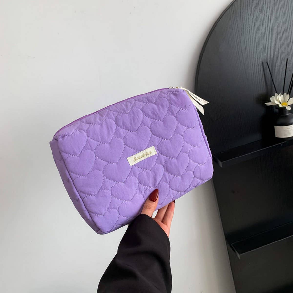 NEW LOVE COTTON CLOTH LARGE CAPACITY COSMETIC BAG_CWAB4427