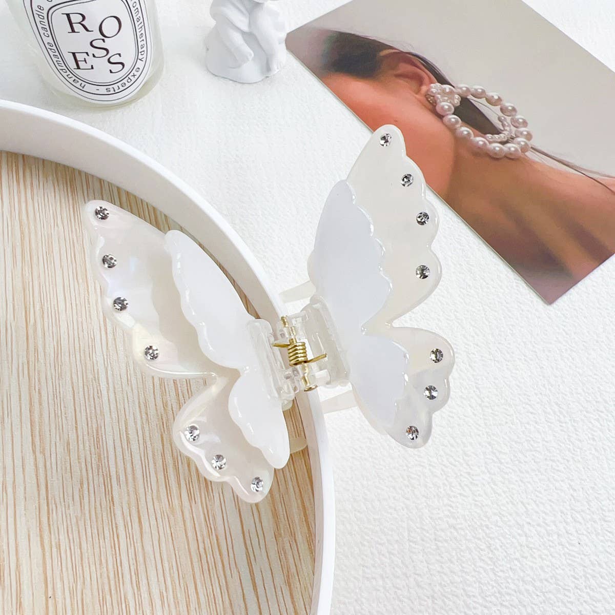 Double Layer Acrylic Butterfly Hair Claw Clip_CWAHA1487