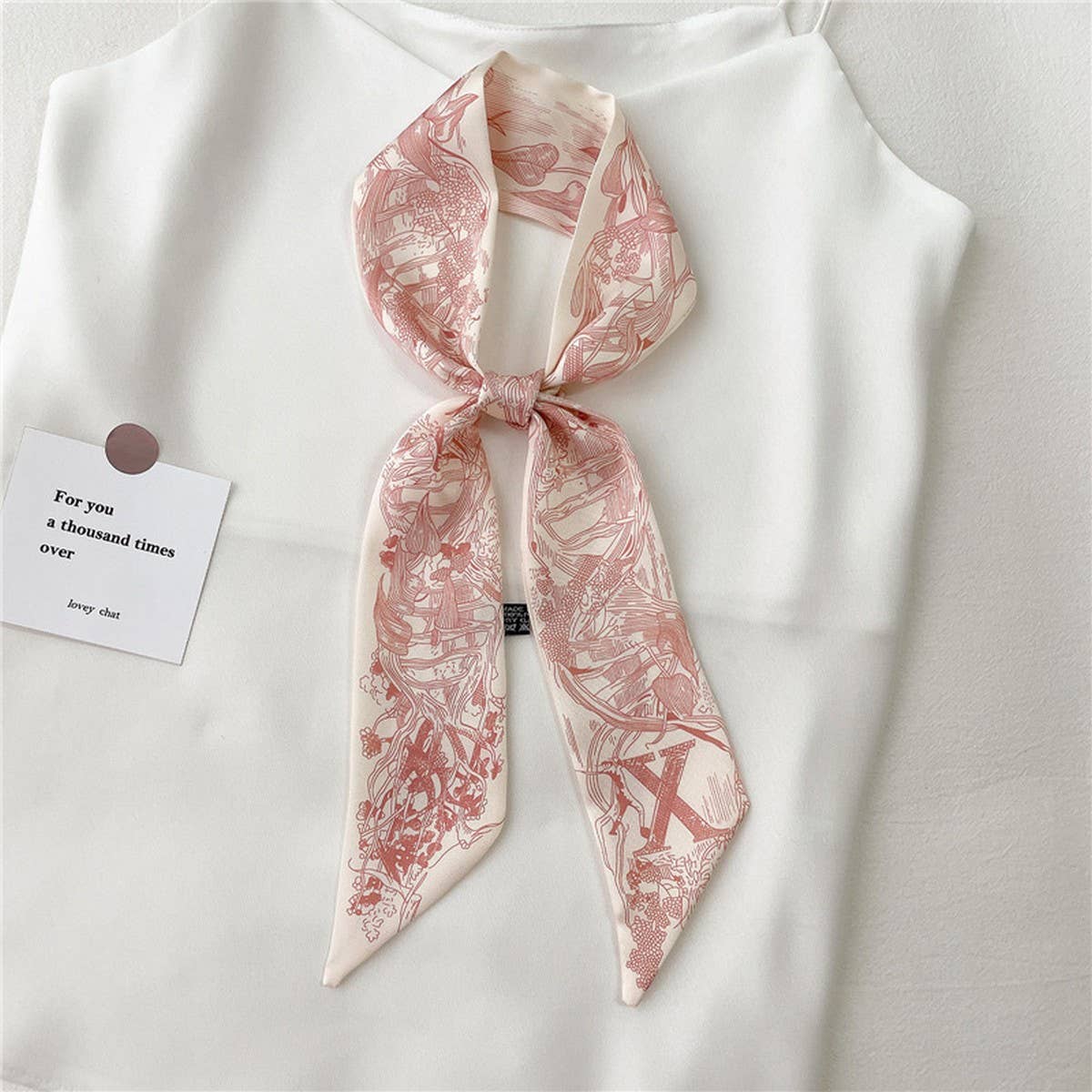 LETTER CREATIVE DOUBLE-LAYER HAIRBAND HEAD SCARF