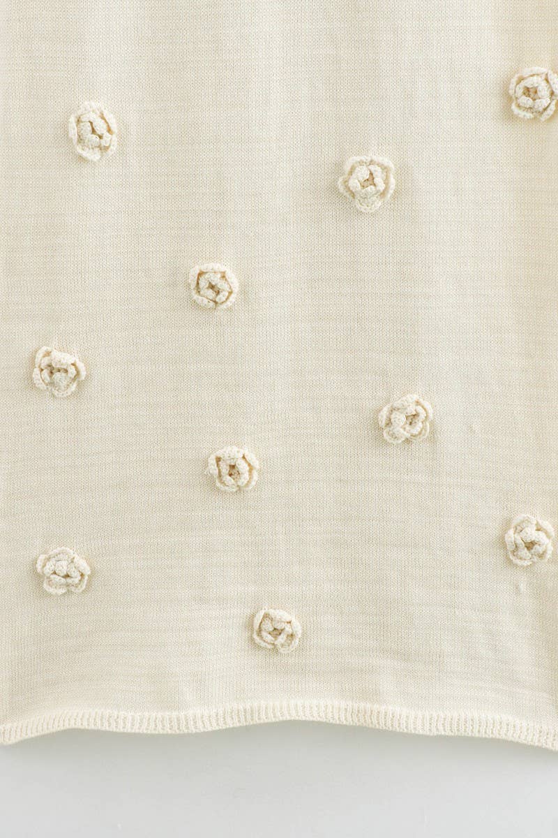 CWDMD4142_KNITTED EMBROIDERED SUSPENDER LONG DRESS