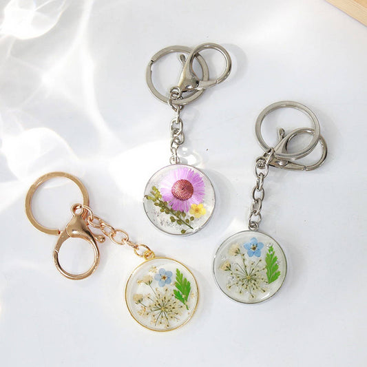 NEW SUMMER DRIED FLOWER KEYCHAIN PENDANT_CWMM3703