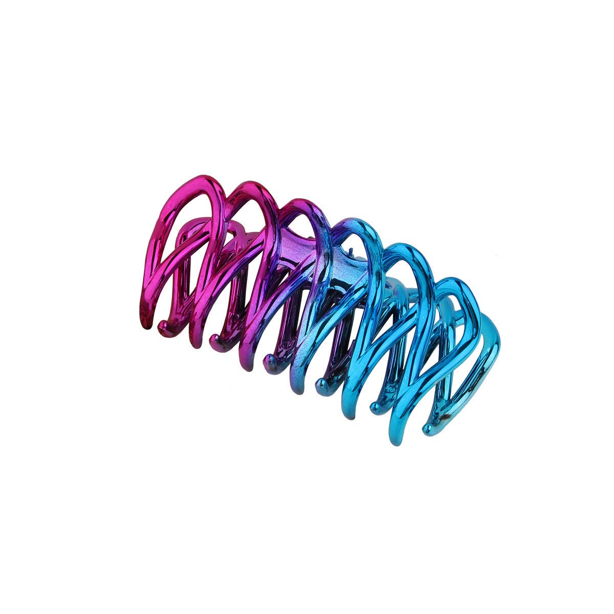 Blue Purple Gradient Electroplated Hair Claw Clips_CWAHA1054