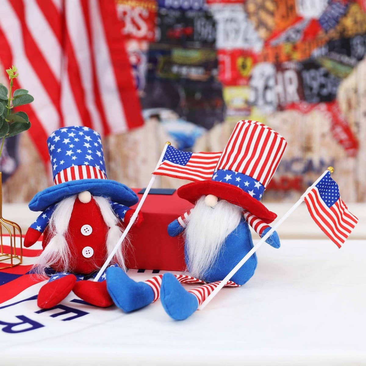 CWMM9497_INDEPENDENCE DAY HAND-HELD FLAG ORNAMENTS