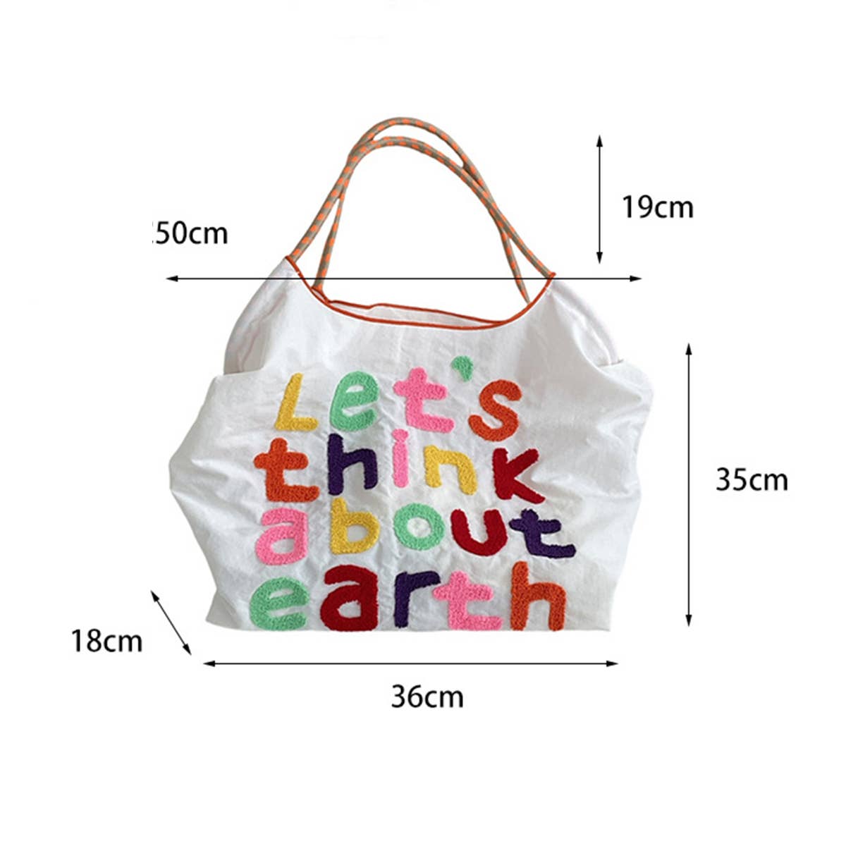 CWAB5800_LARGE CAPACITY EMBROIDERED CANVAS SHOULDER BAG