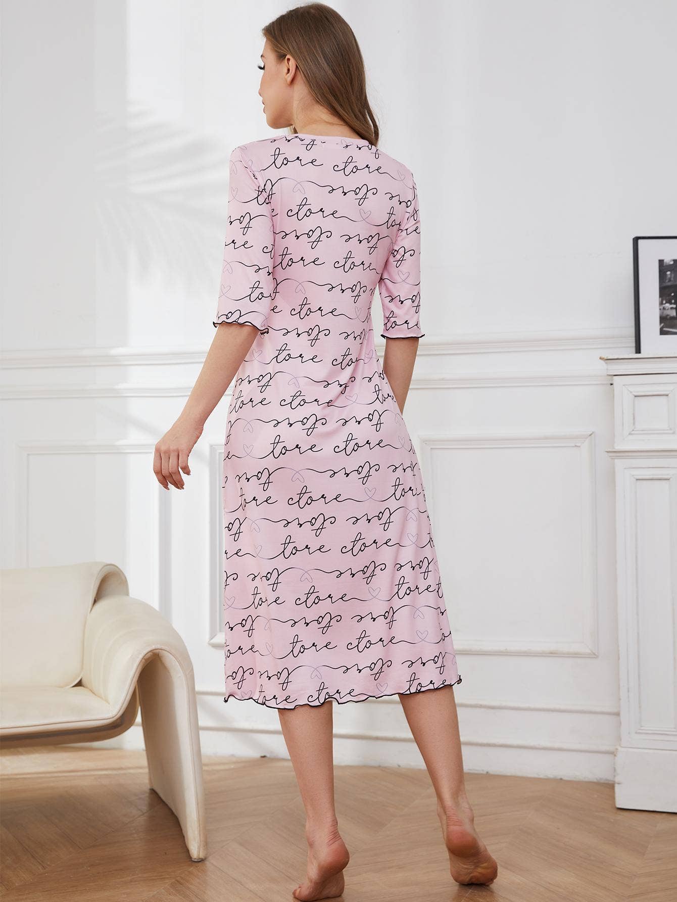 Silky skin pro round neck medium sleeve home group