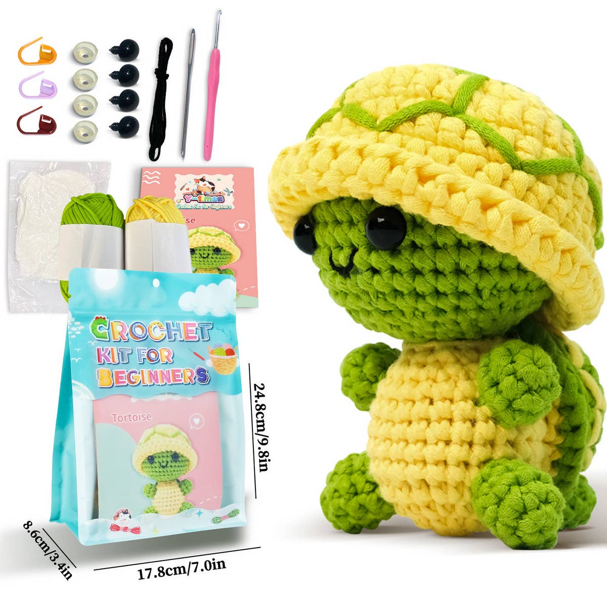 TURTLE HANDMADE DIY WOVEN PLUSH MATERIAL PACKAGE