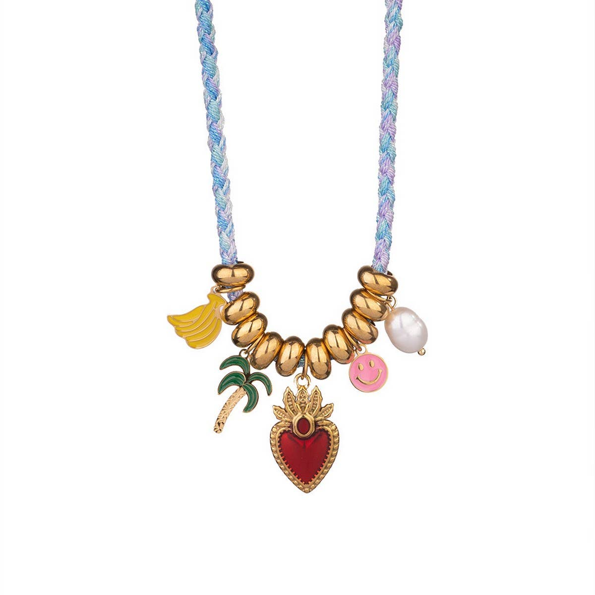 Colorful Fruit Bead Rope Necklace & Bracelet