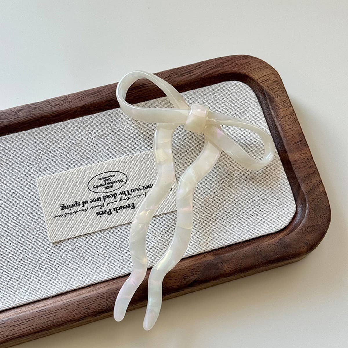 Elegant Bow U-Shaped Hair Stick - Sweet Bun Pin