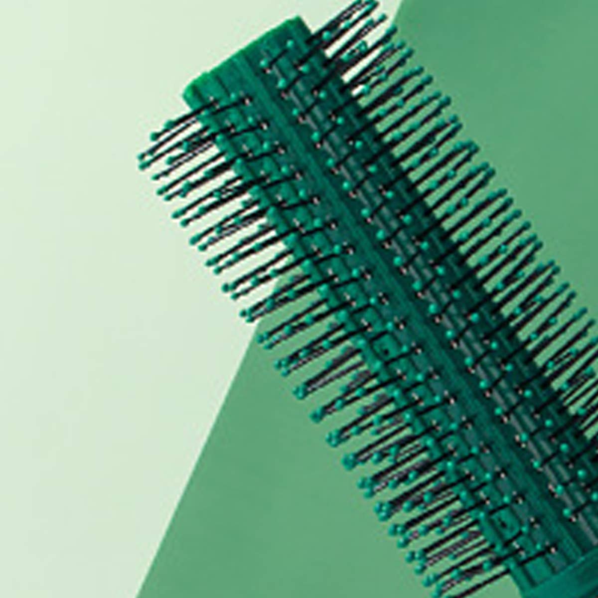 DARK GREEN HAIR COMB FOR SMOOTHING AND CURLY HAIR